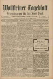 Wollsteiner Tageblatt: Generalanzeiger für den Kreis Bomst: mit der Gratis-Beilage: "Blätter und Blüten" 1909.07.24 Nr171