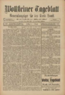 Wollsteiner Tageblatt: Generalanzeiger für den Kreis Bomst: mit der Gratis-Beilage: "Blätter und Blüten" 1909.08.06 Nr182