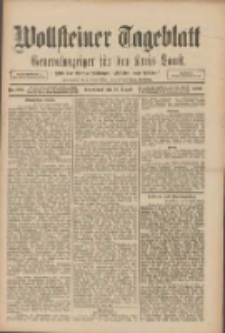 Wollsteiner Tageblatt: Generalanzeiger für den Kreis Bomst: mit der Gratis-Beilage: "Blätter und Blüten" 1909.08.14 Nr189