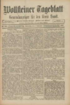 Wollsteiner Tageblatt: Generalanzeiger f&uuml;r den Kreis Bomst: mit der Gratis-Beilage: "Bl&auml;tter und Bl&uuml;ten" 1909.09.02 Nr205