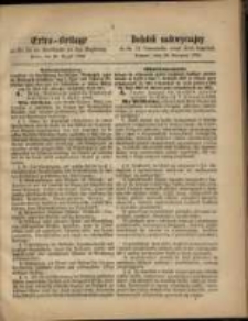 Extra=Beilage zu Nr. 34 des Amtsblatts der Königl. Regierung zu Posen. Posen, den 25. August 1869
