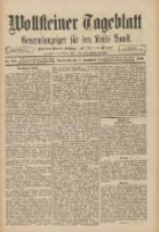 Wollsteiner Tageblatt: Generalanzeiger für den Kreis Bomst: mit der Gratis-Beilage: "Blätter und Blüten" 1909.09.16 Nr217