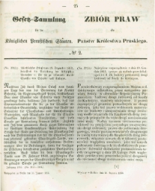 Gesetz-Sammlung für die Königlichen Preussischen Staaten. 1854.01.26 No2