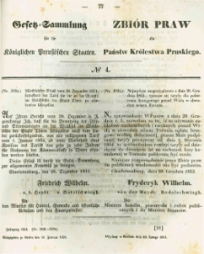 Gesetz-Sammlung für die Königlichen Preussischen Staaten. 1854.02.10 No4