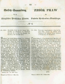 Gesetz-Sammlung für die Königlichen Preussischen Staaten. 1854.03.04 No6