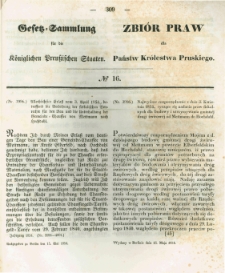Gesetz-Sammlung für die Königlichen Preussischen Staaten. 1854.05.15 No16