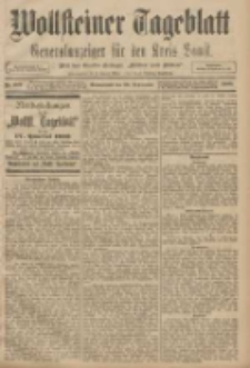 Wollsteiner Tageblatt: Generalanzeiger f&uuml;r den Kreis Bomst: mit der Gratis-Beilage: "Bl&auml;tter und Bl&uuml;ten" 1908.09.26 Nr227