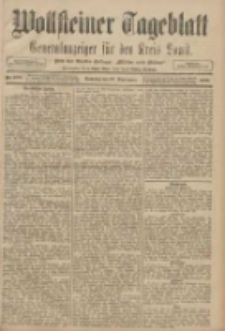 Wollsteiner Tageblatt: Generalanzeiger für den Kreis Bomst: mit der Gratis-Beilage: "Blätter und Blüten" 1908.09.27 Nr228