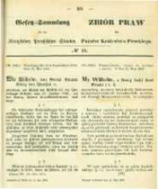 Gesetz-Sammlung für die Königlichen Preussischen Staaten. 1866.05.13 No18
