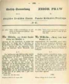Gesetz-Sammlung für die Königlichen Preussischen Staaten. 1866.12.27 No67