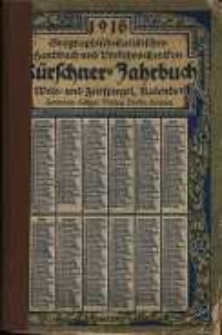 Kürschners Jahrbuch 1916 Kalender, Welt- und Zeitspiegel mit Verdeutschungsbuch.