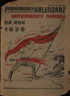 Propagandowy Kalendarz Samoobrony Narodu" na Rok 1938