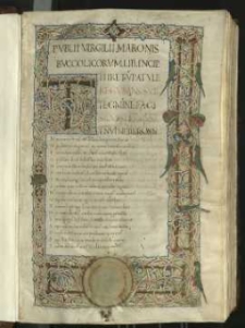 Publii Virgilii Maronis Bvccolicorum lib[er] incipit