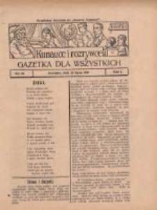 Ku nauce i rozrywce: gazetka dla wszystkich: bezpłatny dodatek do "Gazety Polskiej" 1929.07.18 R.1 Nr29