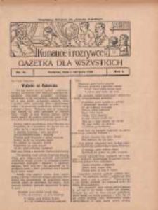 Ku nauce i rozrywce: gazetka dla wszystkich: bezpłatny dodatek do "Gazety Polskiej" 1929.08.01 R.1 Nr31