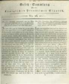 Gesetz-Sammlung für die Königlichen Preussischen Staaten. 1819 No16