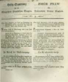 Gesetz-Sammlung für die Königlichen Preussischen Staaten. 1820 No3