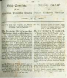 Gesetz-Sammlung für die Königlichen Preussischen Staaten. 1835 No15
