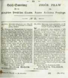 Gesetz-Sammlung f&uuml;r die K&ouml;niglichen Preussischen Staaten. 1835 No25