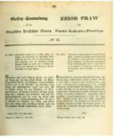 Gesetz-Sammlung für die Königlichen Preussischen Staaten. 1862.05.01 No15