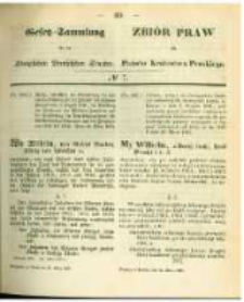 Gesetz-Sammlung für die Königlichen Preussischen Staaten. 1863.03.21 No7