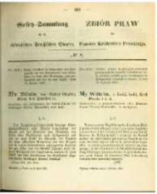 Gesetz-Sammlung für die Königlichen Preussischen Staaten. 1863.04.02 No8