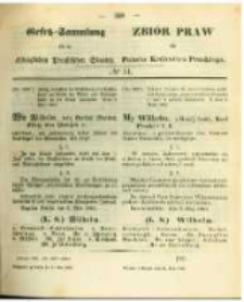 Gesetz-Sammlung für die Königlichen Preussischen Staaten. 1863.05.21 No14