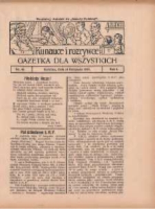 Ku nauce i rozrywce: gazetka dla wszystkich: bezpłatny dodatek do "Gazety Polskiej" 1929.11.14 R.1 Nr46