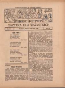 Ku nauce i rozrywce: gazetka dla wszystkich: bezpłatny dodatek do "Gazety Polskiej" 1930.04.17 R.2 Nr16