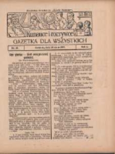 Ku nauce i rozrywce: gazetka dla wszystkich: bezpłatny dodatek do "Gazety Polskiej" 1930.05.29 R.2 Nr22