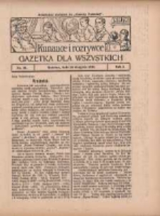 Ku nauce i rozrywce: gazetka dla wszystkich: bezpłatny dodatek do "Gazety Polskiej" 1930.08.28 R.2 Nr35