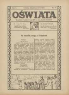 Oświata: bezpłatny dodatek tygodniowy do "Gazety Polskiej" 1922.06.18 R.10 Nr10