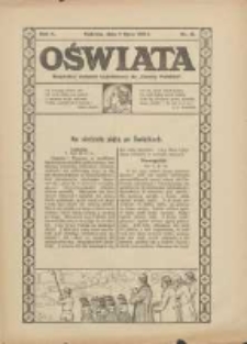 Oświata: bezpłatny dodatek tygodniowy do "Gazety Polskiej" 1922.07.09 R.10 Nr13