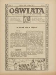 Oświata: bezpłatny dodatek tygodniowy do "Gazety Polskiej" 1922.07.30 R.10 Nr16
