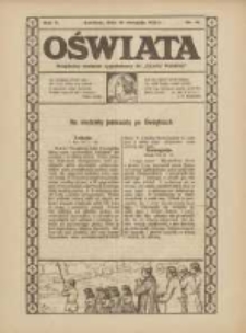 Oświata: bezpłatny dodatek tygodniowy do "Gazety Polskiej" 1922.08.20 R.10 Nr19