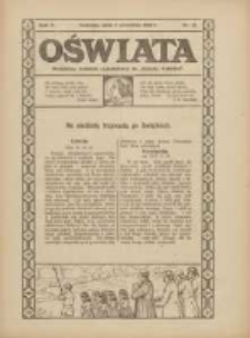 Oświata: bezpłatny dodatek tygodniowy do "Gazety Polskiej" 1922.09.03 R.10 Nr21