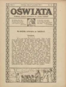 Oświata: bezpłatny dodatek tygodniowy do "Gazety Polskiej" 1922.09.10 R.10 Nr22