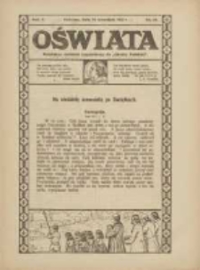 Oświata: bezpłatny dodatek tygodniowy do "Gazety Polskiej" 1922.09.24 R.10 Nr24