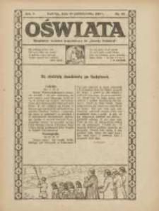Oświata: bezpłatny dodatek tygodniowy do "Gazety Polskiej" 1922.10.22 R.10 Nr28