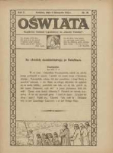 Oświata: bezpłatny dodatek tygodniowy do "Gazety Polskiej" 1922.11.05 R.10 Nr30