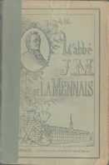 Un ami de l'enfance au XIXe siècle: l'abbé J.M. de La Mennais