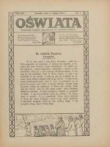 Oświata: bezpłatny dodatek tygodniowy do "Gazety Polskiej" 1926.02.14 R.14 Nr7