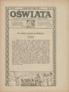 Oświata: bezpłatny dodatek tygodniowy do "Gazety Polskiej" 1927.07.03 R.15 Nr27