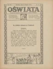 Oświata: bezpłatny dodatek tygodniowy do "Gazety Polskiej" 1927.08.21 R.15 Nr34