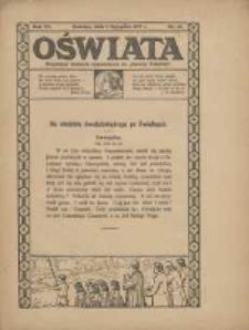 Oświata: bezpłatny dodatek tygodniowy do "Gazety Polskiej" 1927.11.06 R.15 Nr45