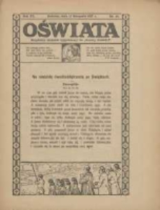 Oświata: bezpłatny dodatek tygodniowy do "Gazety Polskiej" 1927.11.13 R.15 Nr46