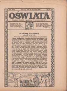 Oświata: bezpłatny dodatek tygodniowy do "Gazety Polskiej" 1929.01.27 R.17 Nr4