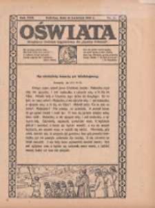 Oświata: bezpłatny dodatek tygodniowy do "Gazety Polskiej" 1929.04.21 R.17 Nr16