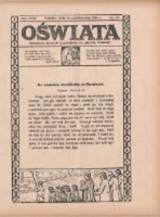Oświata: bezpłatny dodatek tygodniowy do "Gazety Polskiej" 1930.10.26 R.18 Nr43