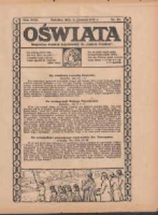 Oświata: bezpłatny dodatek tygodniowy do "Gazety Polskiej" 1930.12.21 R.18 Nr46